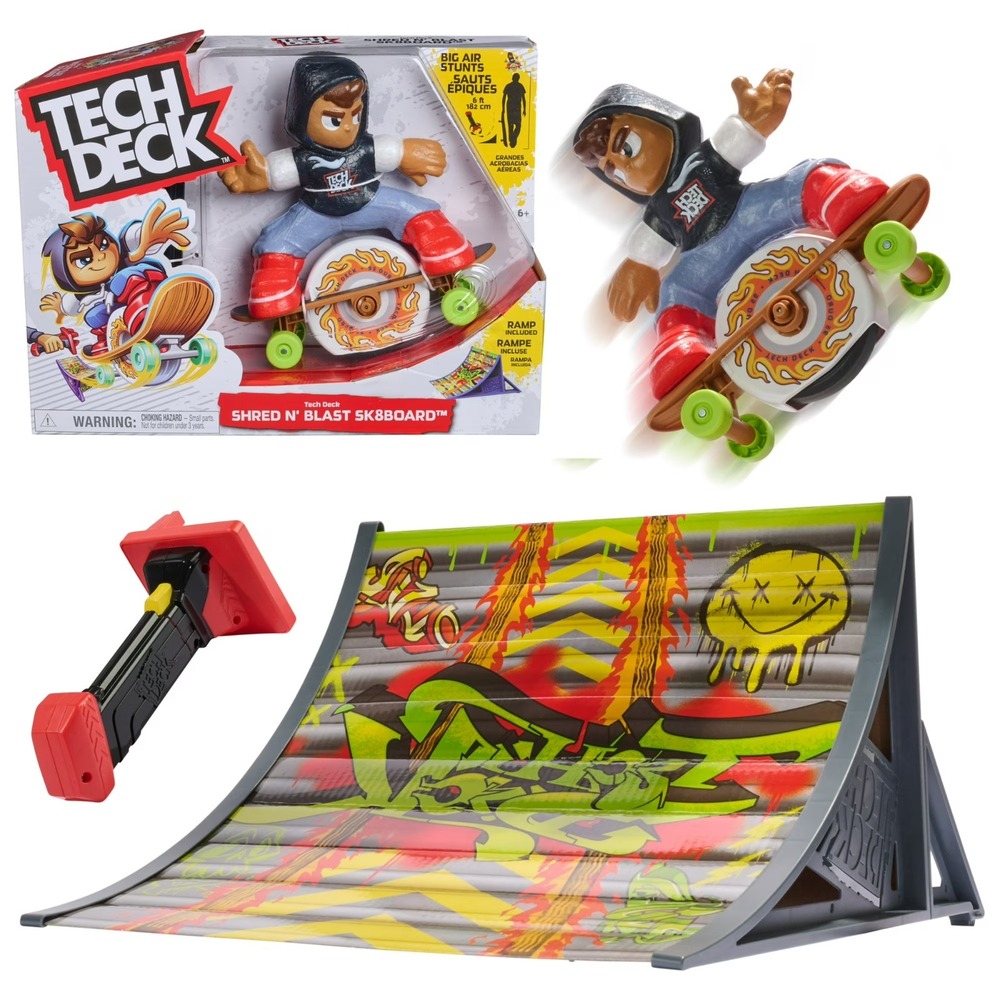 Tech Deck Shred N' Blast Motorized Skateboard Toy‎
